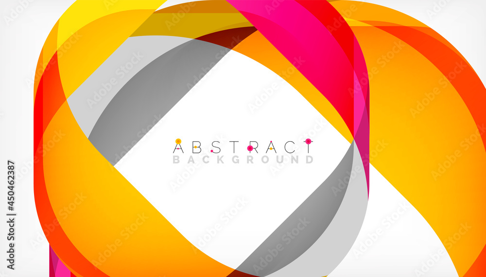 Abstract square shape with overlapping waves, minimal geometric background. Vector Illustration For Wallpaper, Banner, Background, Landing Page Abstract square shape with overlapping waves, minimal geometric background. Vector Illustration For Wallpaper, Banner, Background, Landing Page