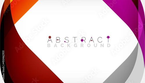 Abstract square shape with overlapping waves, minimal geometric background. Vector Illustration For Wallpaper, Banner, Background, Landing Page