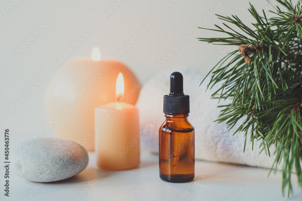 Brown glass bottles with serum, essential oil or other cosmetic product. Natural organic cosmetic packaging, skin care concept. Brown glass bottles with serum, essential oil or other cosmetic product. Natural organic cosmetic packaging, skin care concept.