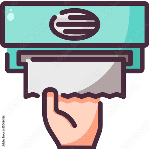 tissue line icon