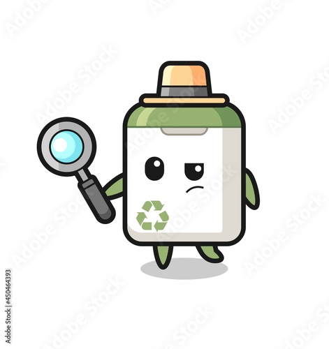 trash can detective character is analyzing a case