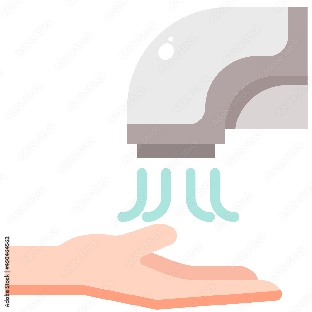Hand Dryer flat icon Hand Dryer flat icon