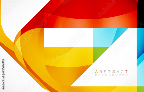 Free Download Minimal background. Abstract square shape with round corners created with wavy forms. Vector Illustration For Wallpaper, Banner, Background, Landing Page - GFXLoad