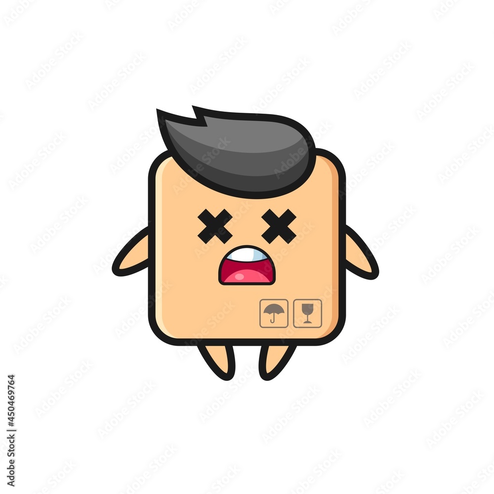 the dead cardboard box mascot character the dead cardboard box mascot character