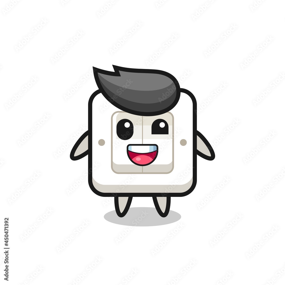 illustration of an light switch character with awkward poses illustration of an light switch character with awkward poses