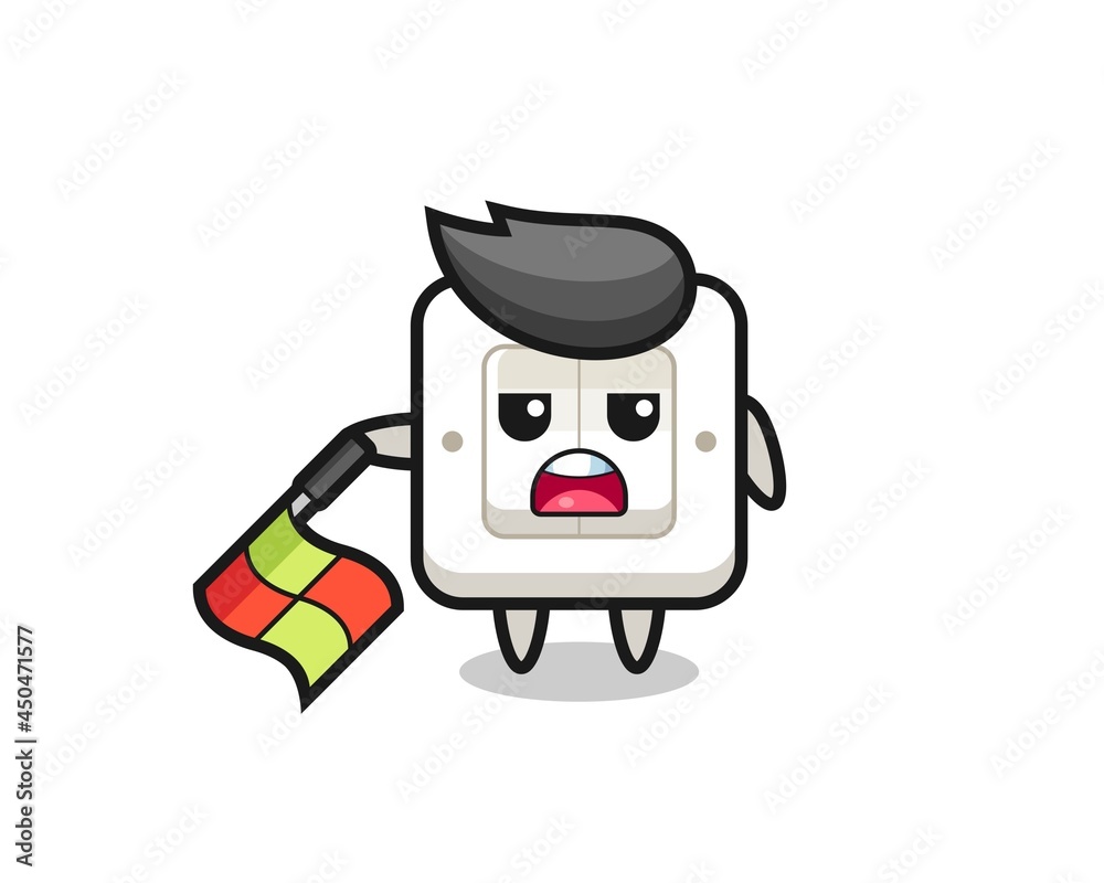 light switch character as line judge hold the flag down at a 45 degree angle light switch character as line judge hold the flag down at a 45 degree angle