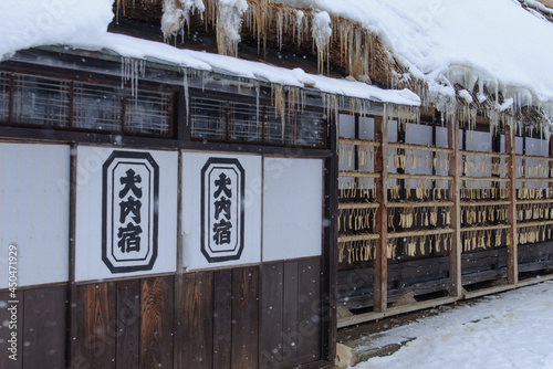 雪の大内宿（福島） photo