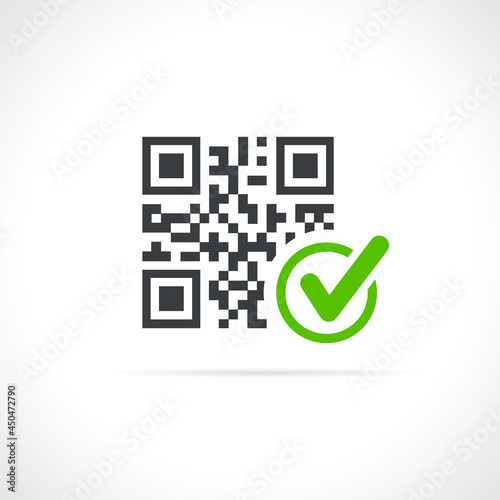 qr code control icon isolated