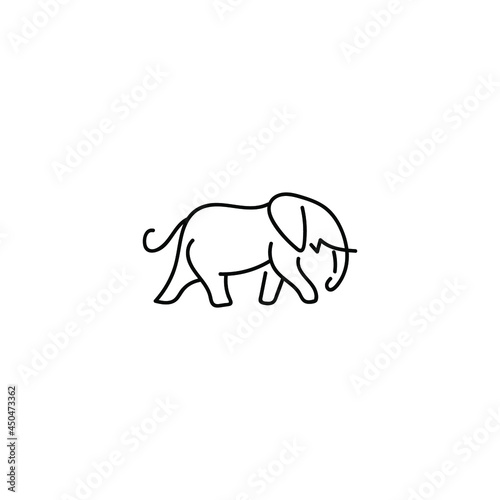 silhouette of elephant