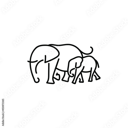 silhouette of elephant