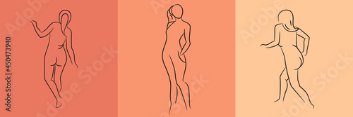 sketch and hand drawn sexy woman pose set illustration