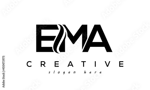 Letter EMA creative logo design vector