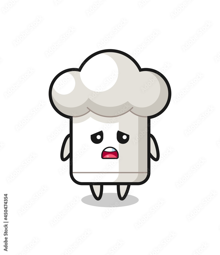 disappointed expression of the chef hat cartoon disappointed expression of the chef hat cartoon