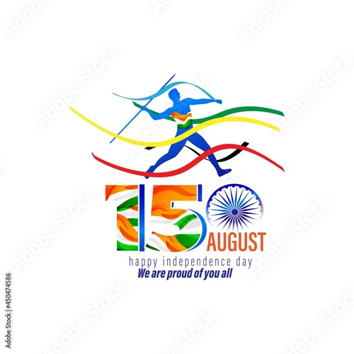 Vector illustration for happy independence day India-15 august