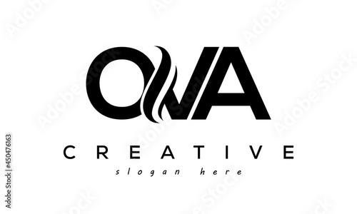 Letter OVA creative logo design vector