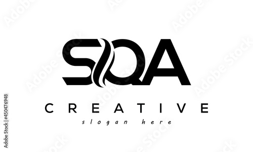 Letter SQA creative logo design vector photo