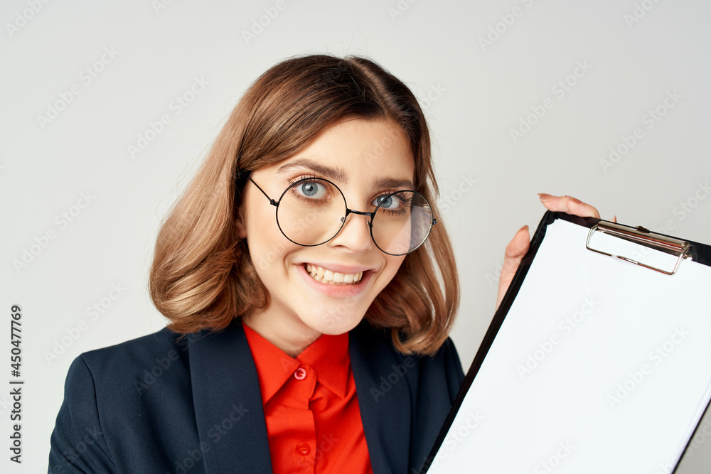 woman in suit documents official manager job woman in suit documents official manager job