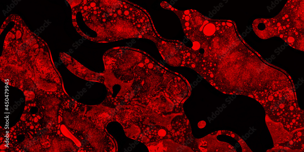 Black and red. Modern art work, bright juicy colors background. Floating painting technique. Black and red. Modern art work, bright juicy colors background. Floating painting technique.