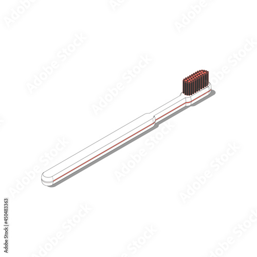 Isometric Toothbrush Icon