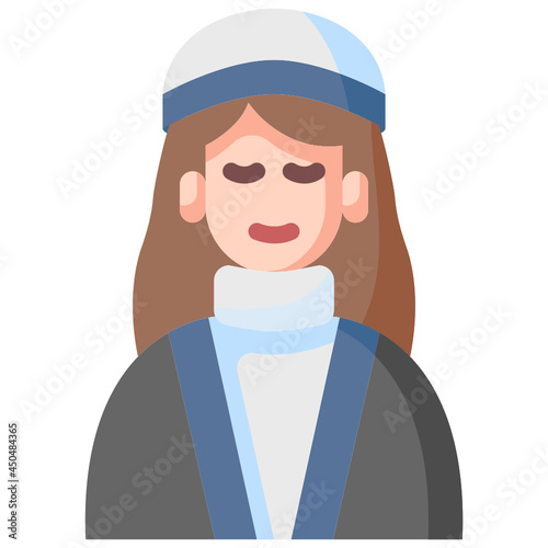 woman flat icon