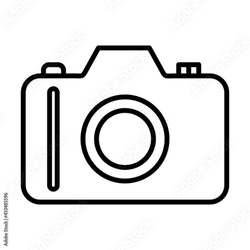 Camera Vector Line Icon Design