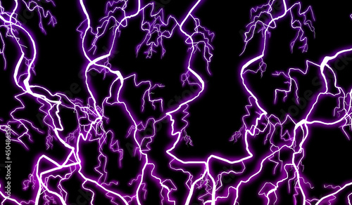 Purple lightning black background