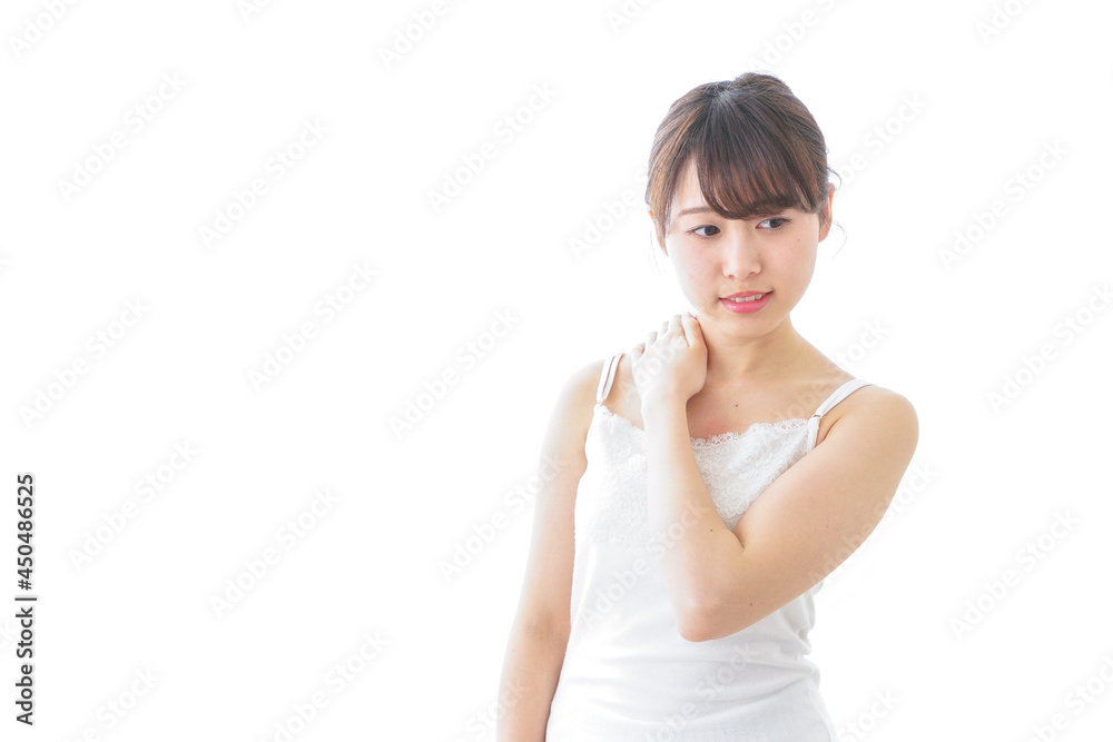 肩こり・関節痛に悩む女性 肩こり・関節痛に悩む女性
