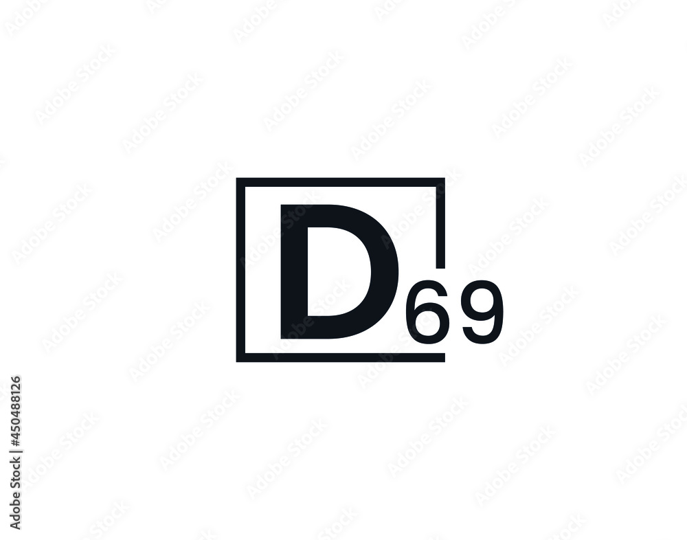 D69, 69D Initial letter logo D69, 69D Initial letter logo