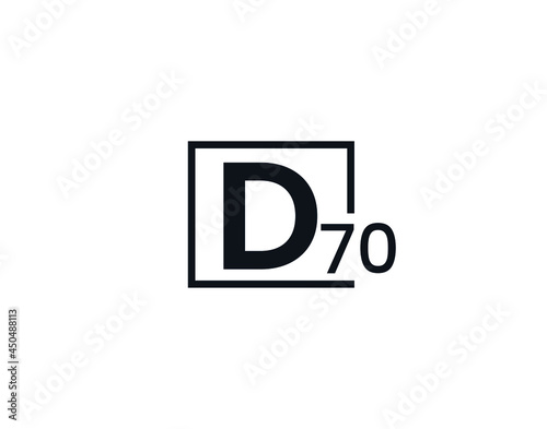 D70, 70D Initial letter logo photo