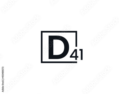 D41, 41D Initial letter logo