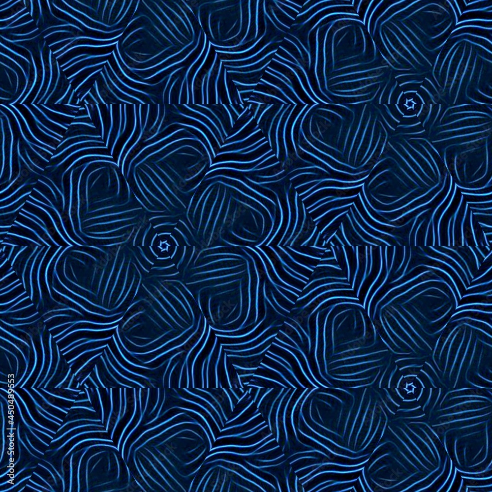 shades of blue curved contour lines on a black background making unique patterns and designs shades of blue curved contour lines on a black background making unique patterns and designs