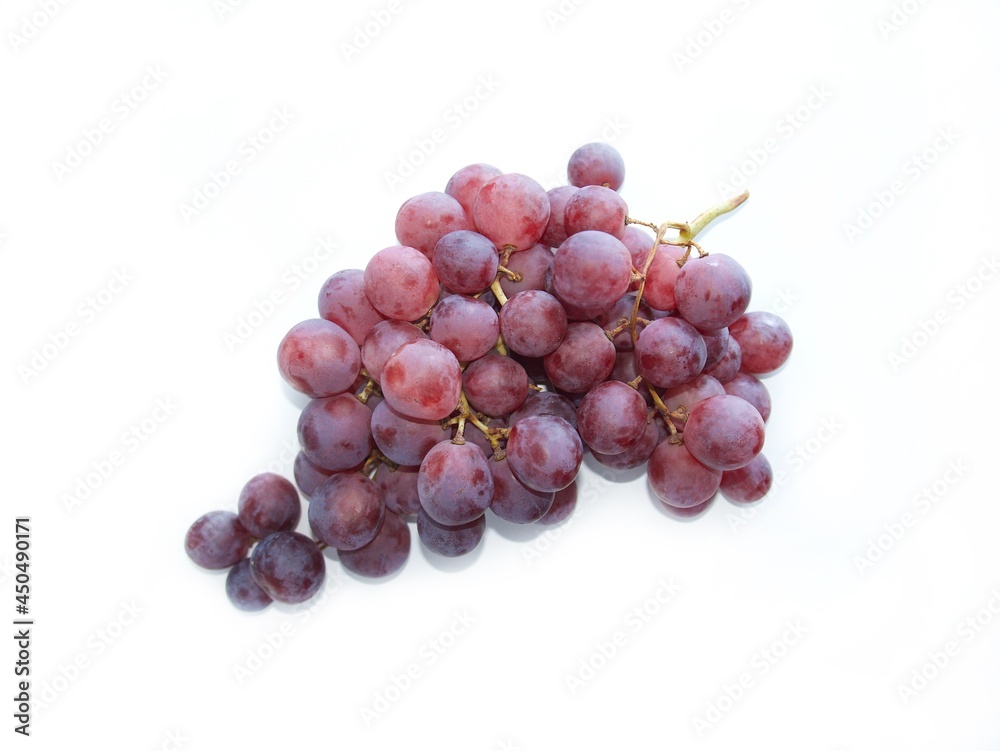 a bunch of ripe grapes on a white background a bunch of ripe grapes on a white background