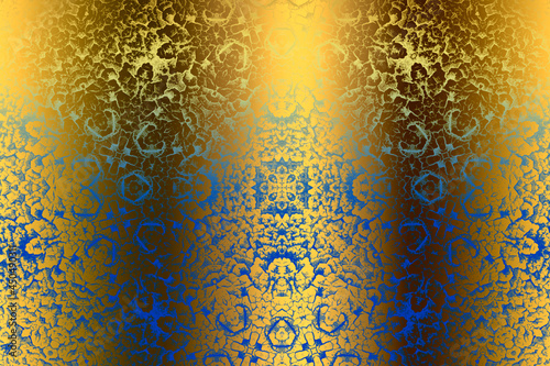 Golden Abstract  decorative paper texture  background  for  artwork  - Illustration