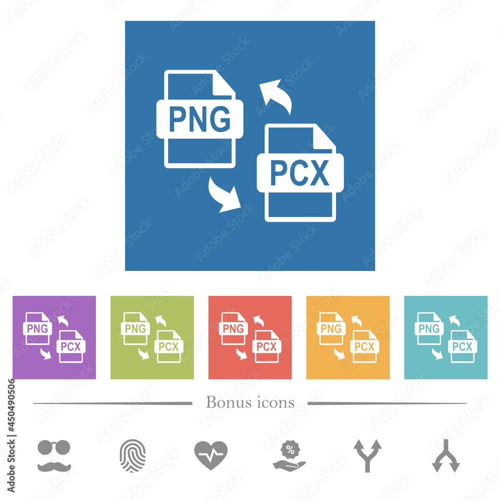 PNG PCX file conversion flat white icons in square backgrounds PNG PCX file conversion flat white icons in square backgrounds