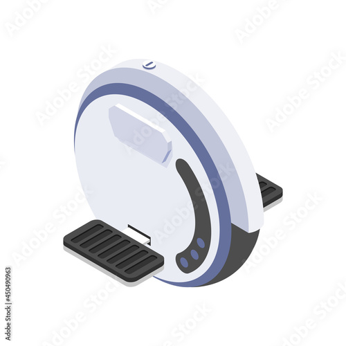 Monowheel Isometric Icon