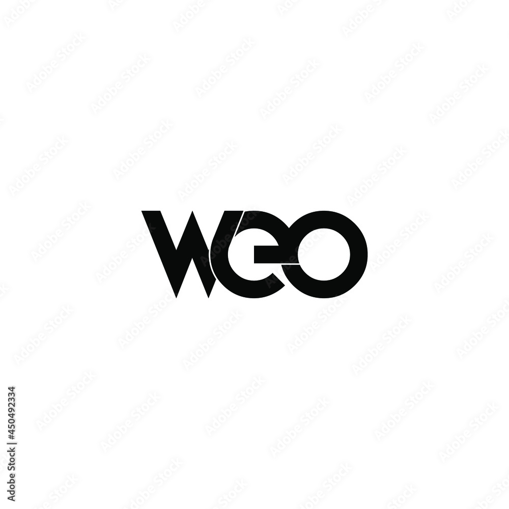 weo initial letter monogram logo design weo initial letter monogram logo design