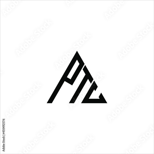 PTC letter logo creative design. PTC unique design