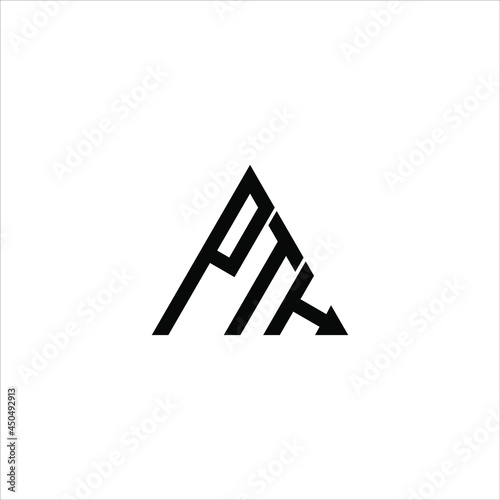 PTH letter logo creative design. PTH unique design
 photo
