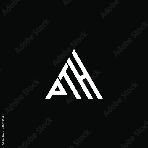 PTH letter logo creative design. PTH unique design
 photo