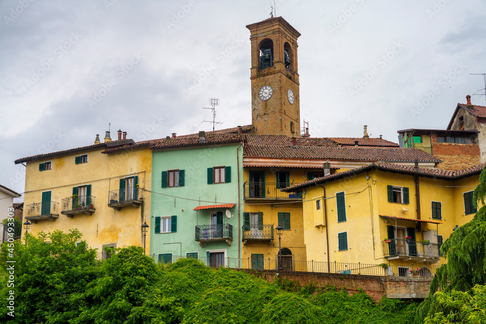 View of Ricaldone, old village in Monferrato, Italy