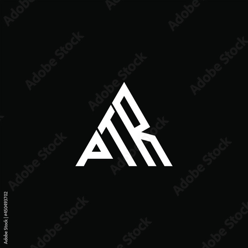 PTR letter logo creative design. PTR unique design photo