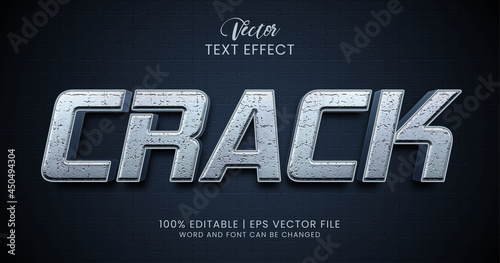 Crack editable text effect style