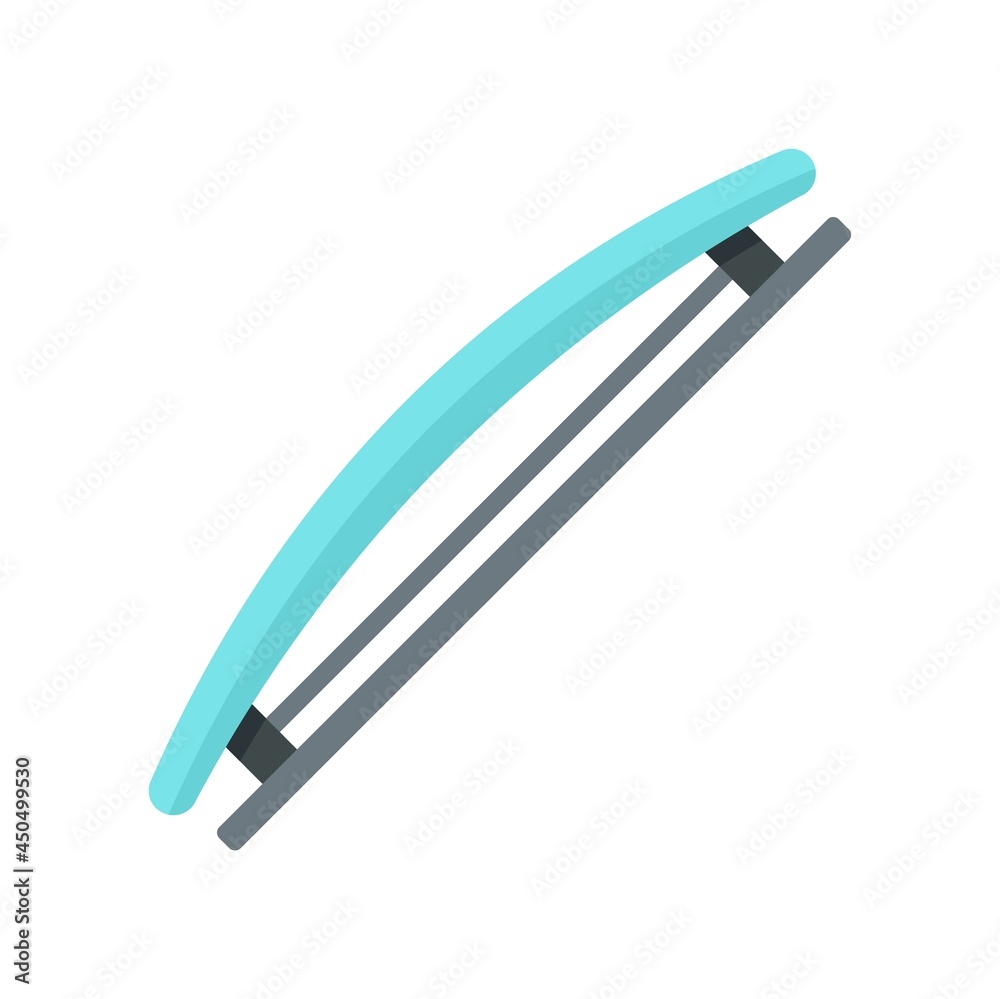 Hairstyle barrette icon flat isolated vector Hairstyle barrette icon flat isolated vector