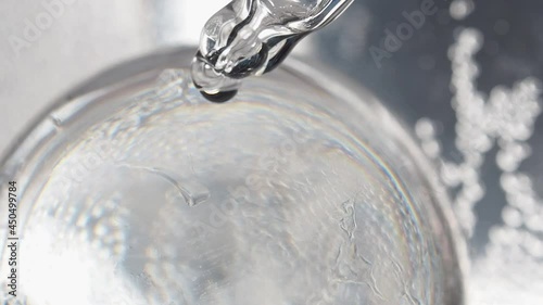 human cells egg and artificial insemination, in vitro fertilization process using microscope in laboratory