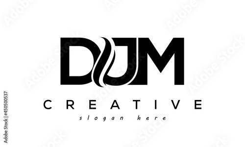 Letter DJM creative logo design vector photo