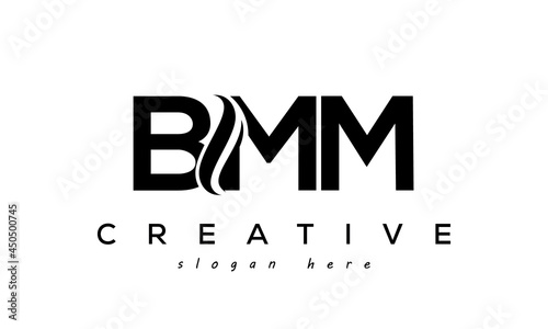 Letter BMM creative logo design vector