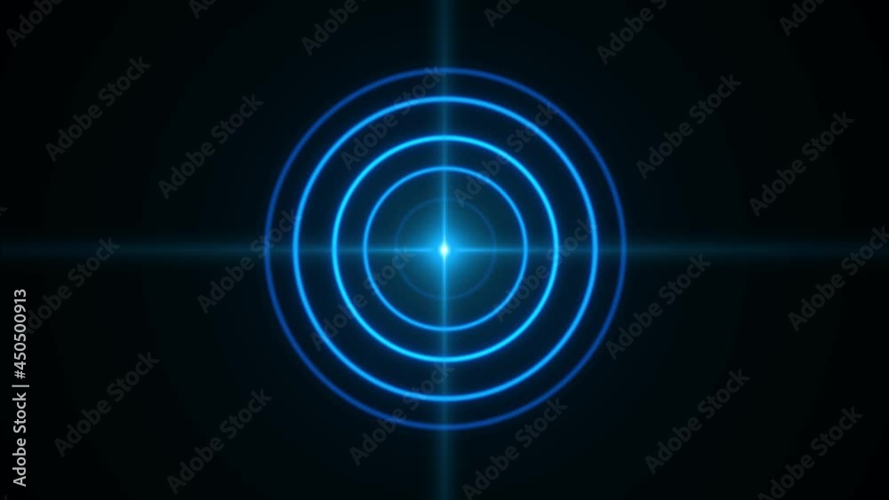 Abstract Expanding Circles Animation Loop Background Fractal structure of concentric circles in target color and turn. of moving circle of colorful lights. Background of green circle a line in middle Abstract Expanding Circles Animation Loop Background Fractal structure of concentric circles in target color and turn. of moving circle of colorful lights. Background of green circle a line in middle