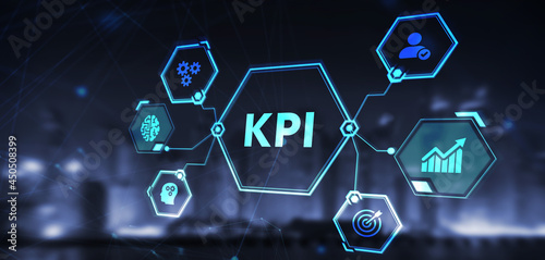 KPI Key Performance Indicator for Business Concept. Business, Technology, Internet and network concept.
