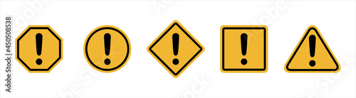 Exclamation Mark Icon, Attention Illustration, Warning Symbol, Caution Logo, Important Sign, Isolated, Variations