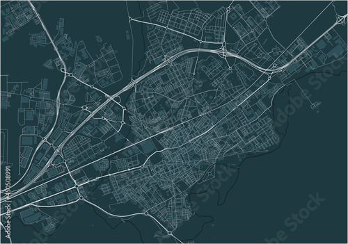 map of the city of Alcala de Henares, Spain